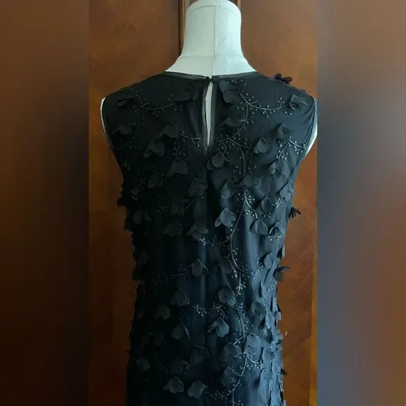 Max Studio Black Textured Midi Dress - Picture 7 of 9